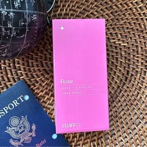 Fluff Co. Linen Spray “Rose” 3.4 oz new in box Sealed